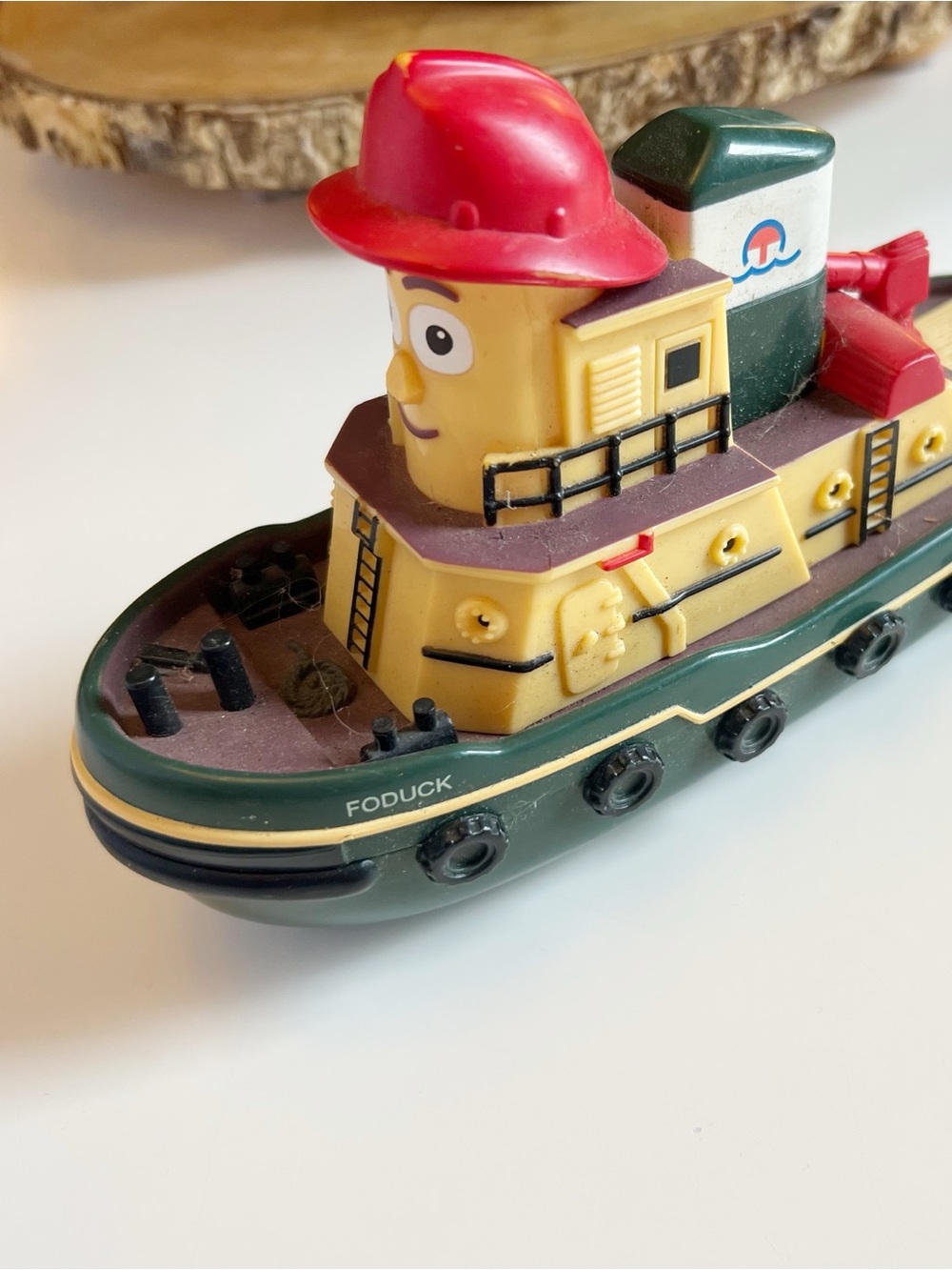 Vintage 1999 Theodore Tugboat ERTL Foduck Toy Cochran Entertainment